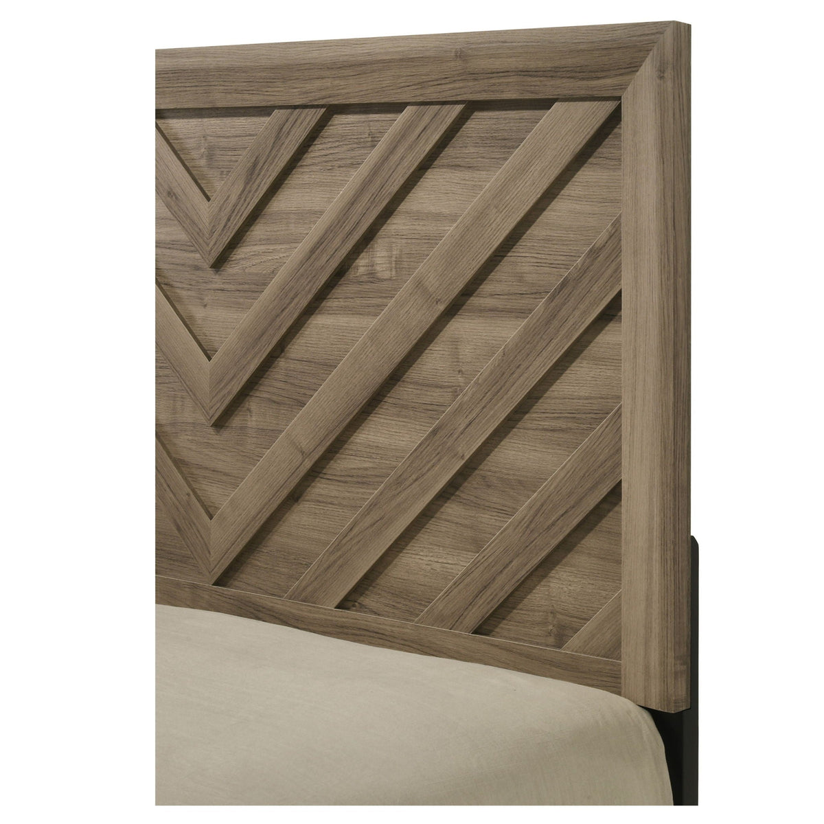 Chevron Patterned Living Room TV Stand - Light Brown by Unique Piece Furniture