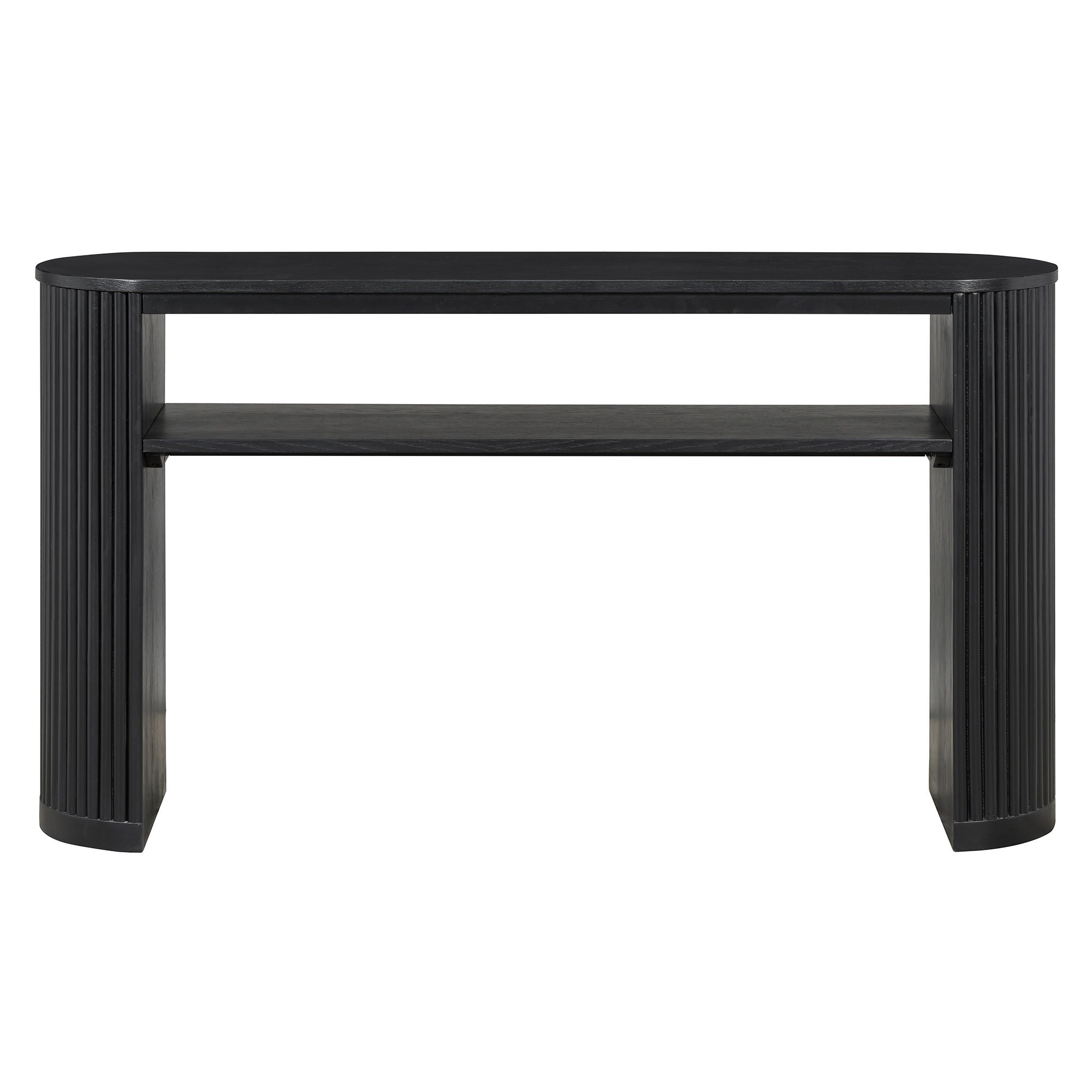 Console Table With Fluted Legs, Open Shelf by Unique Piece Furniture