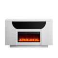 Aurora - Fireplace TV Lift With Adjustable Temperature And LED Colors - White by Unique Piece Furniture