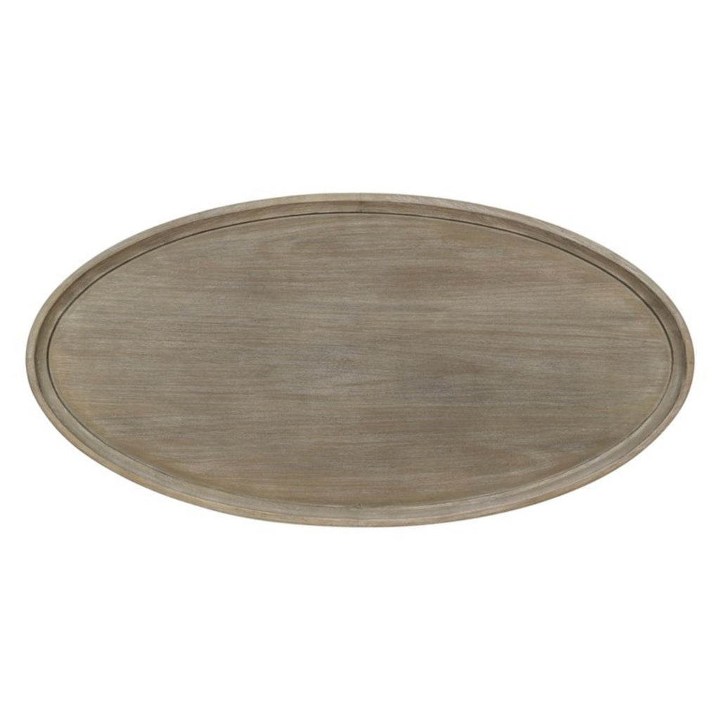 Bedford - Oval Coffee Table With Shelf - Natural by Unique Piece Furniture