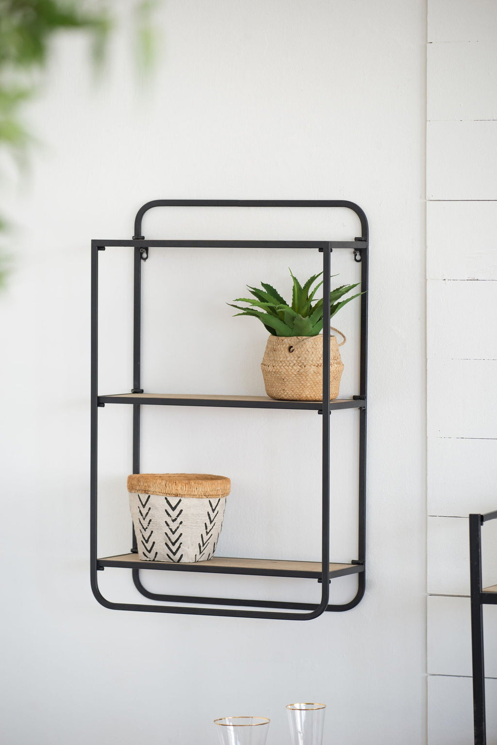 Wall Shelf - Black Brown by Unique Piece Furniture