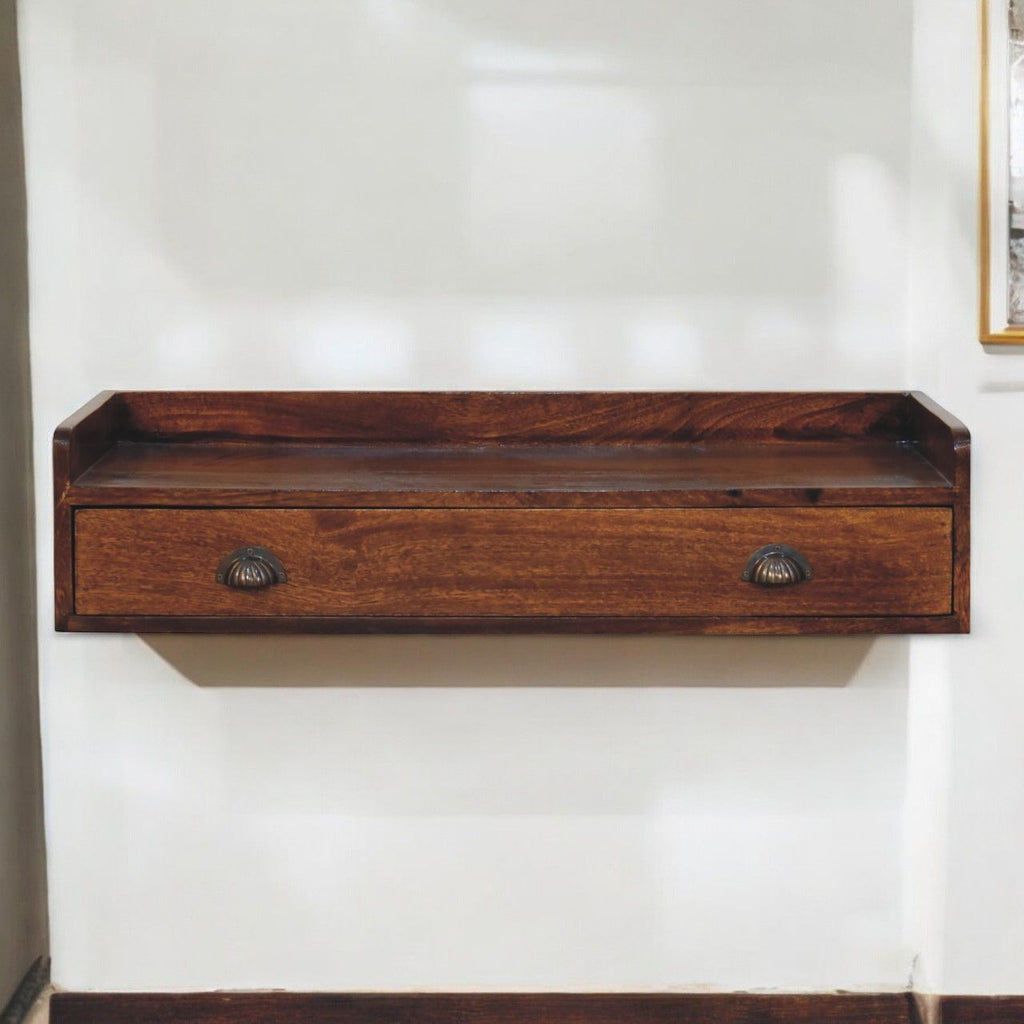 Belmont - Wall Mounted Console Shelf - Chestnut by Unique Piece Furniture