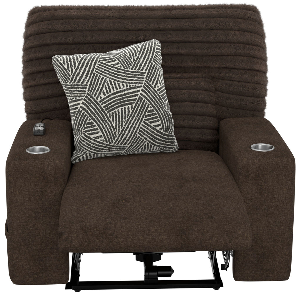 Zen - Power Recliner With CR3 Heat / Massage / Zero Gravity - Chocolate by Unique Piece Furniture