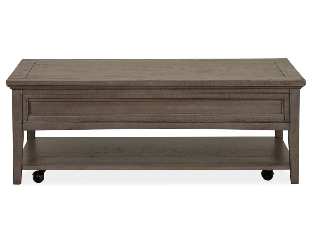 Paxton Place - Rectangular Cocktail Table With Casters - Dovetail Gray by Unique Piece Furniture