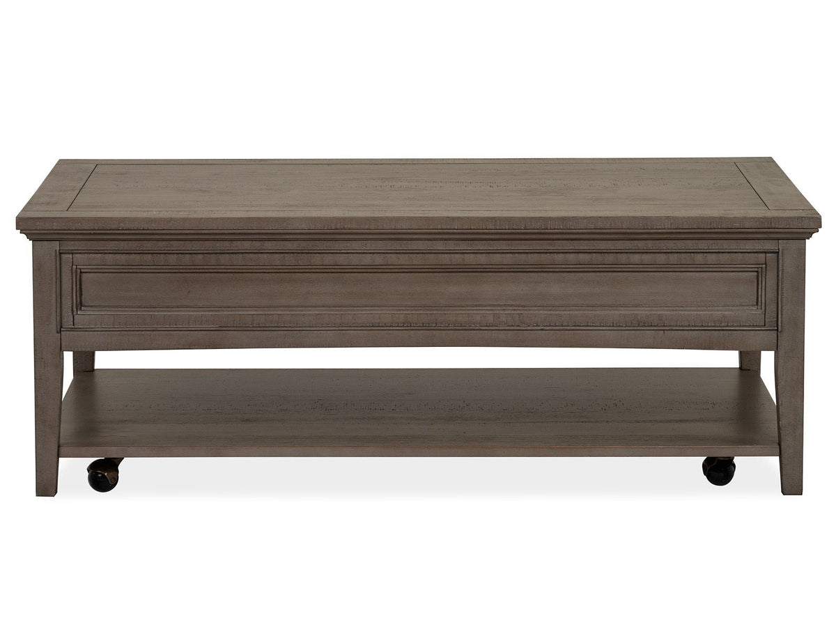 Paxton Place - Rectangular Cocktail Table With Casters - Dovetail Gray by Unique Piece Furniture