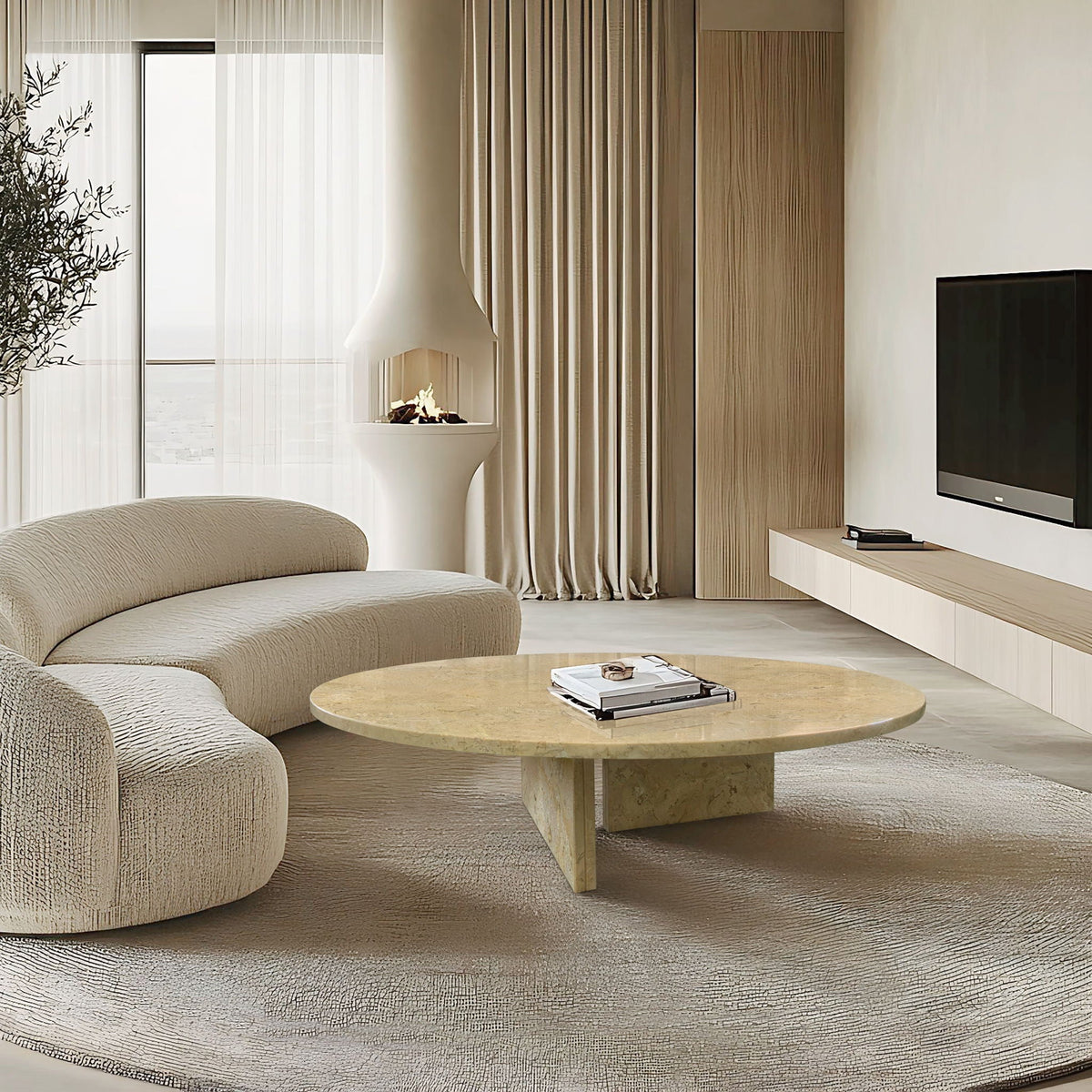 Luxury Coffee Table With Unique Veining, Unique Stone Design by Unique Piece Furniture
