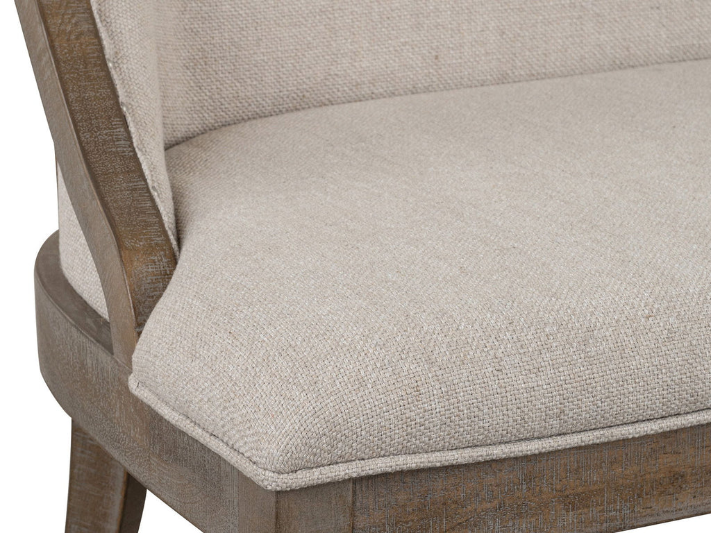 Lancaster - Bench With Upholstered Seat & Back - Dovetail Gray by Unique Piece Furniture