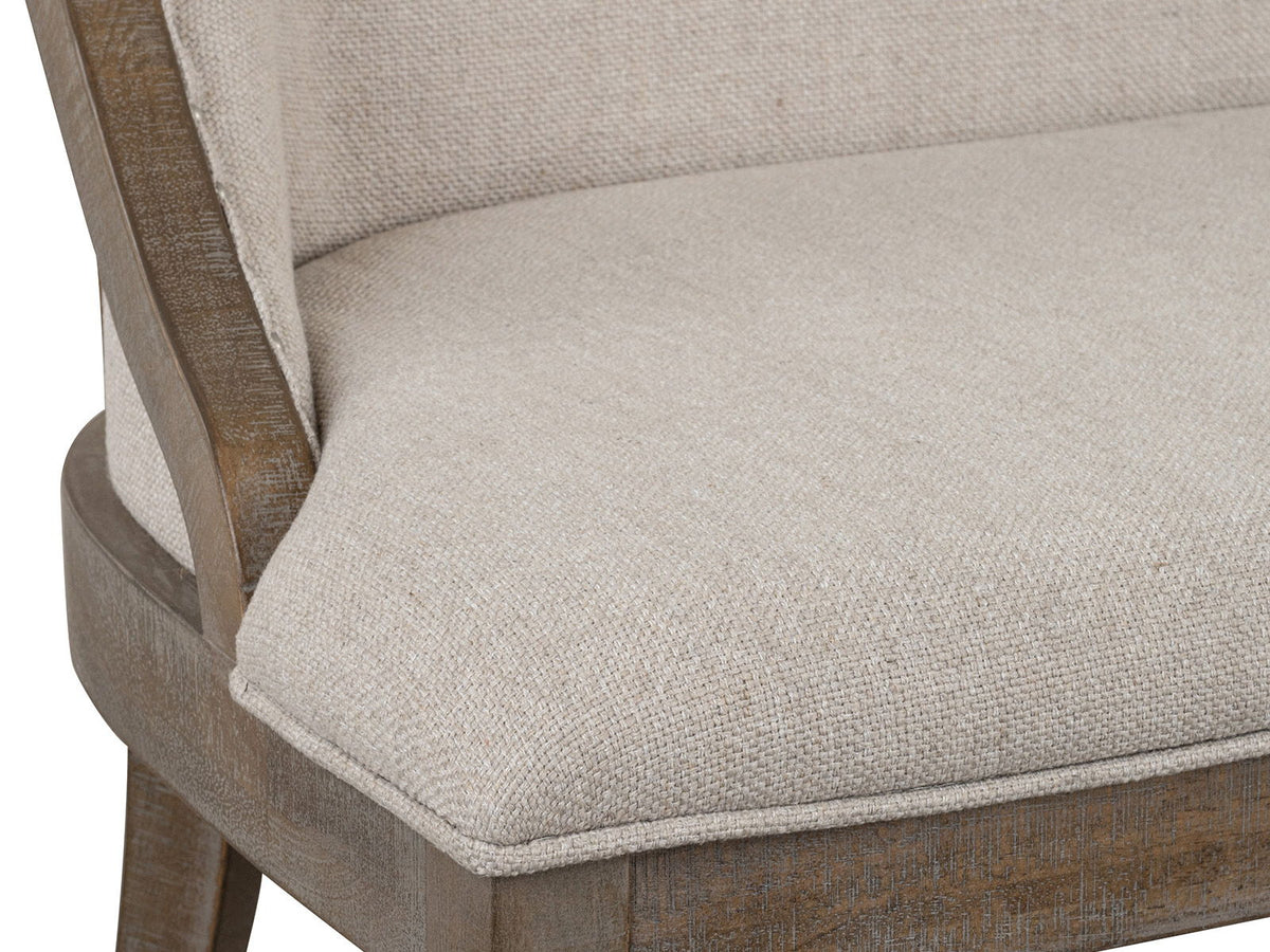 Lancaster - Bench With Upholstered Seat & Back - Dovetail Gray by Unique Piece Furniture