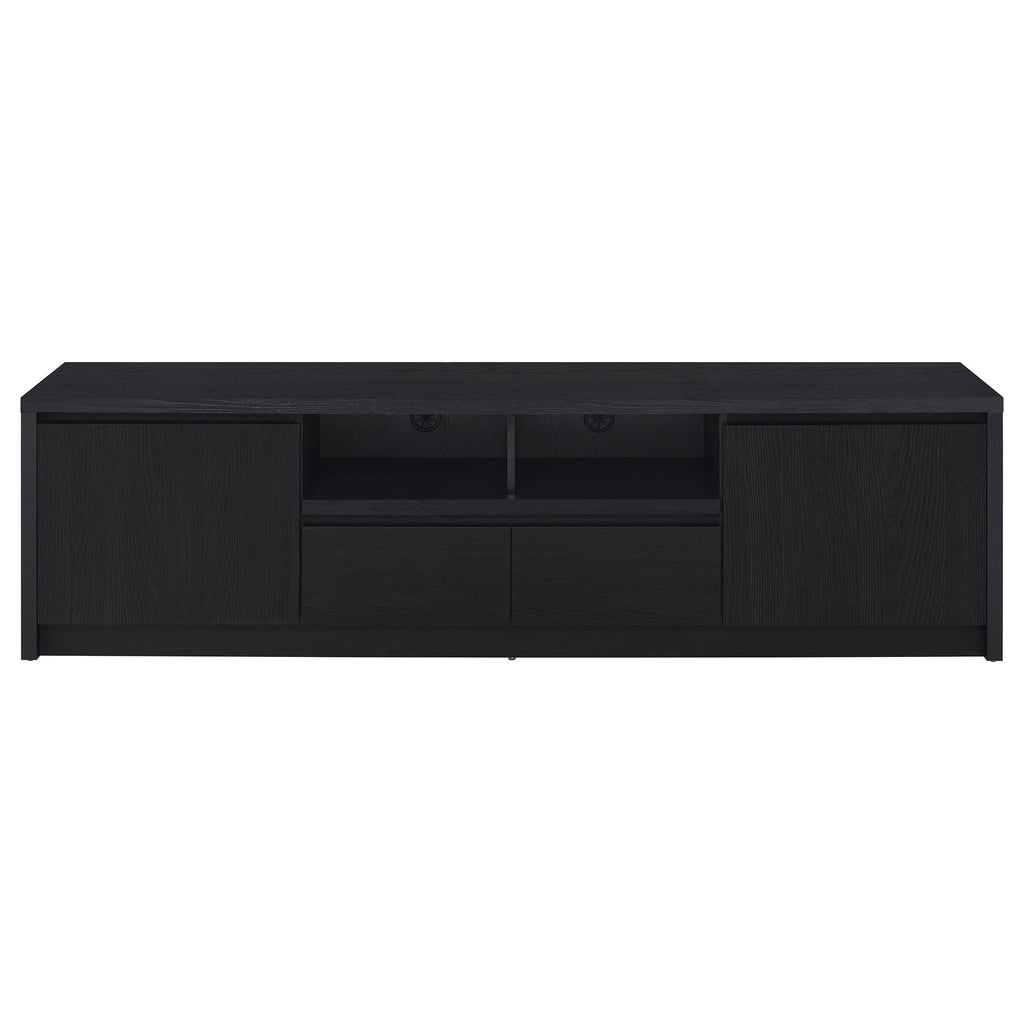 Winfield 78-inch 2-door TV Stand Media Console Black by Unique Piece Furniture