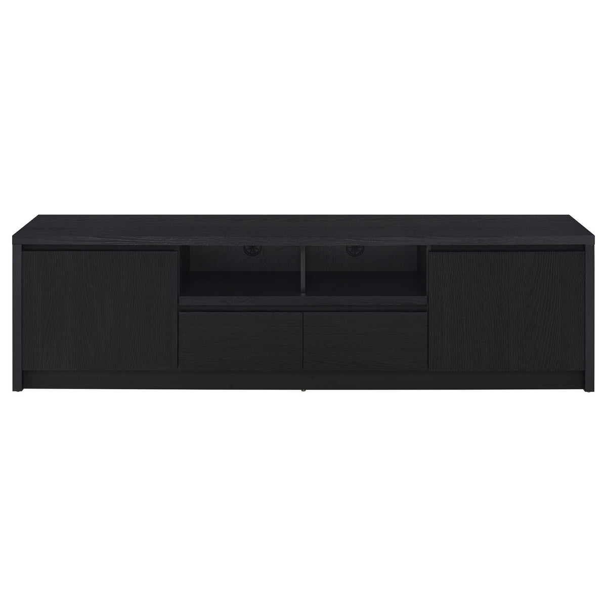 Winfield 78-inch 2-door TV Stand Media Console Black by Unique Piece Furniture