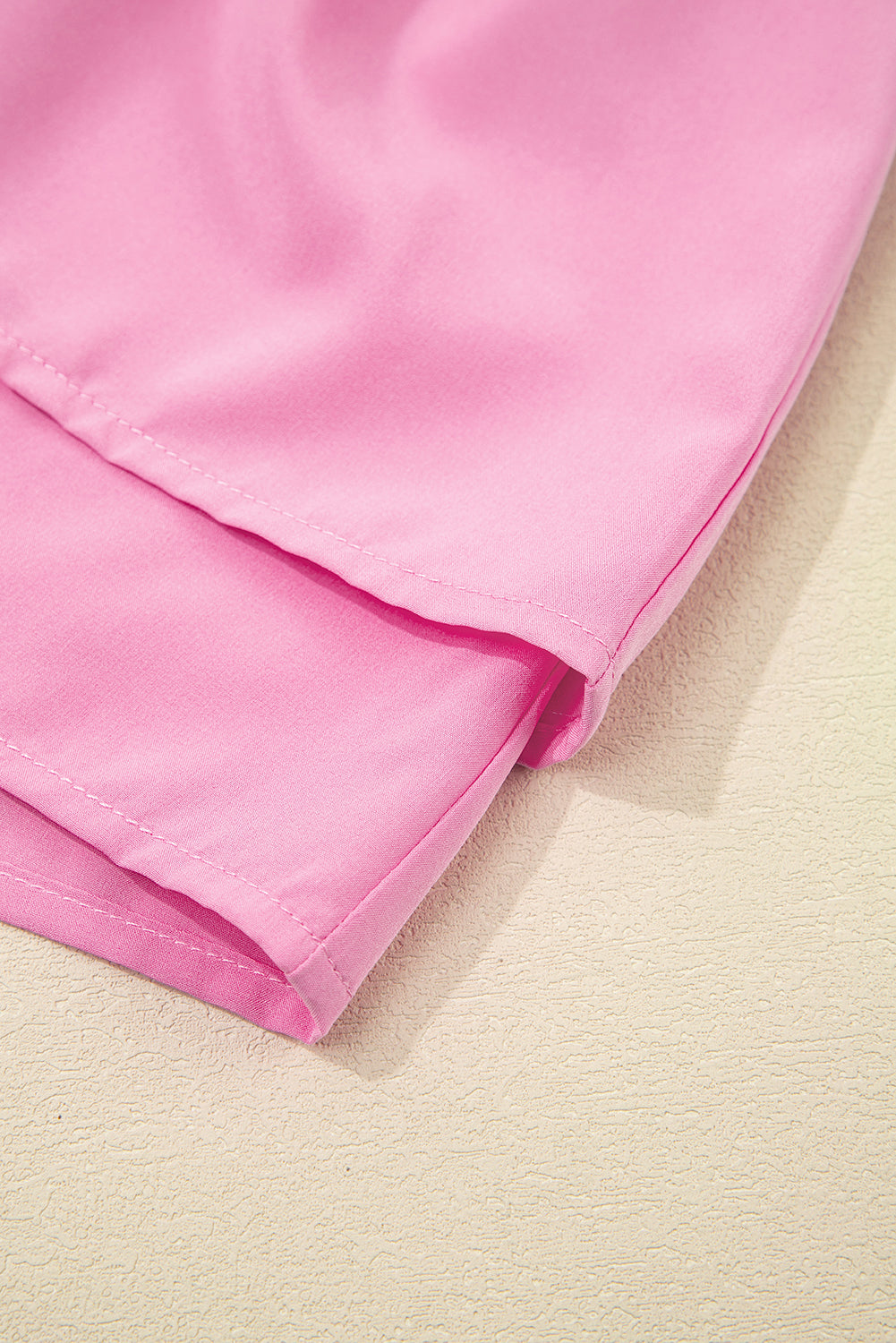 Bright Pink Crossed Waist Tiered Flowy Shorts by Wild and Free Boutique