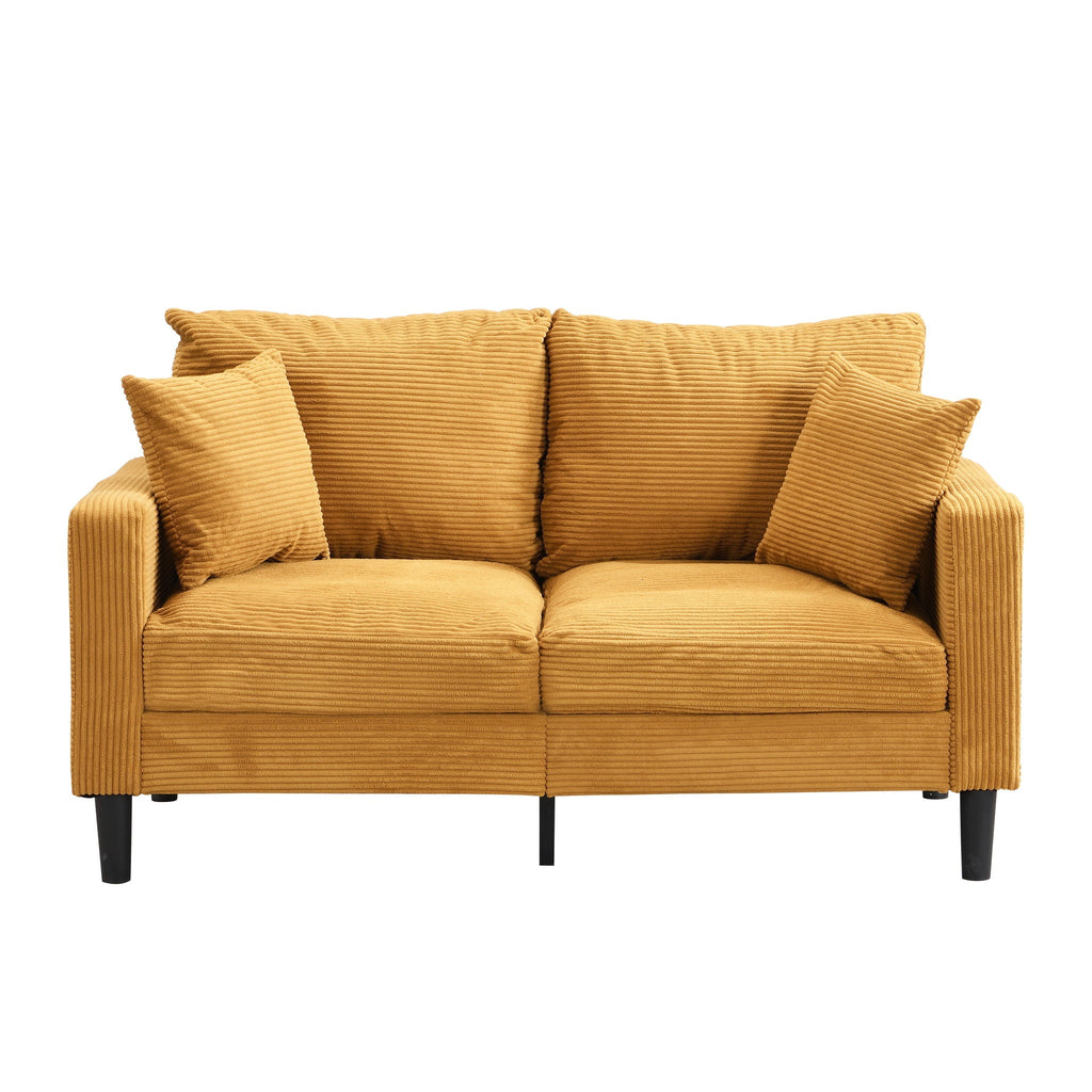 Modern Upholstered Loveseat Sofa, High Resilience by Unique Piece Furniture