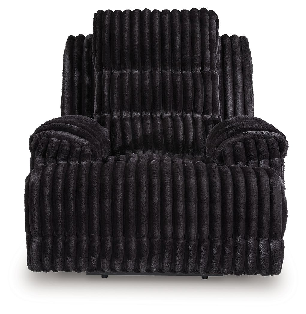 Rhine Falls - Zero Wall Power Recliner - Onyx by Unique Piece Furniture
