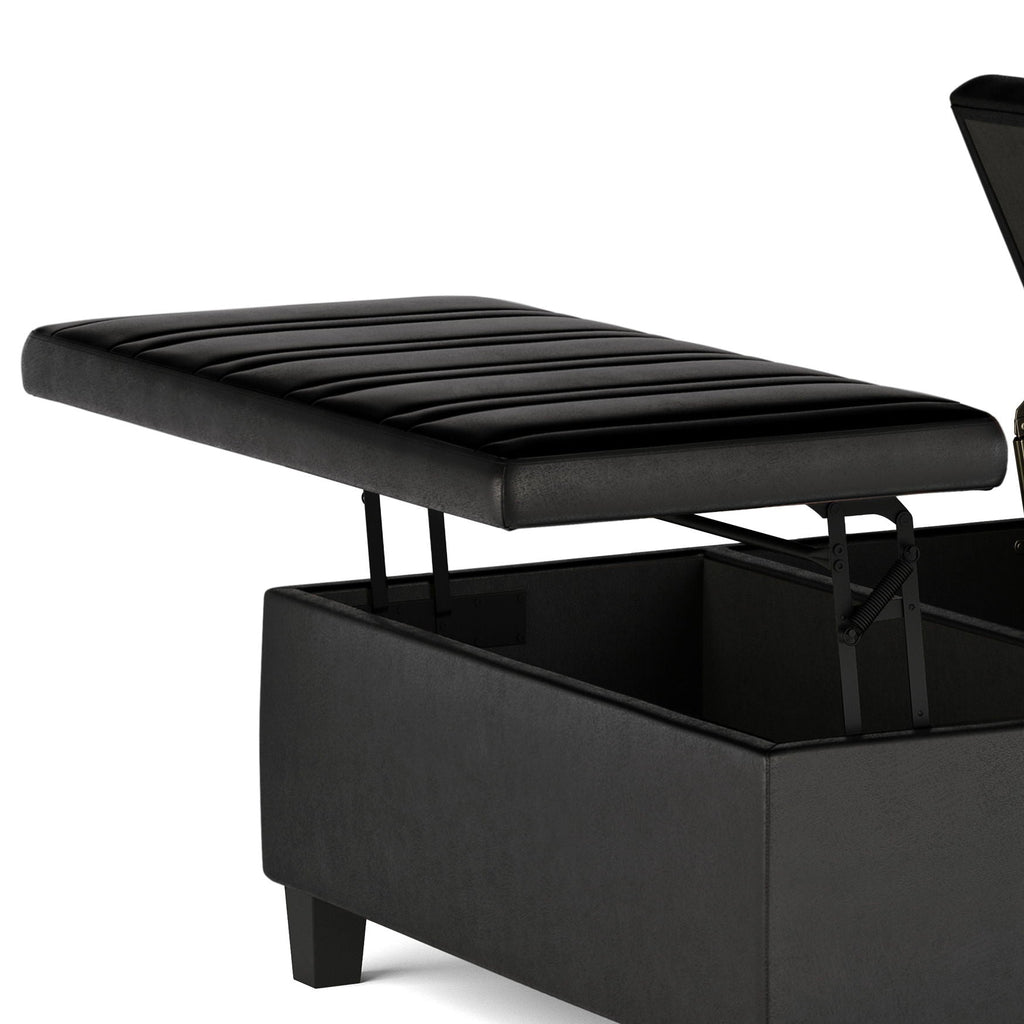 Ellis - Coffee Table Storage Ottoman Contemporary Design by Unique Piece Furniture