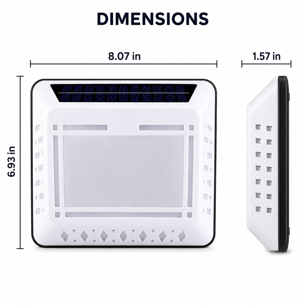 Solar LED Address Sign – Waterproof House Number Plaque, Customizable Numbers & Letters, Auto Dusk-to-Dawn Light, 8.1 x 6.9 Inches by Infinite Basics
