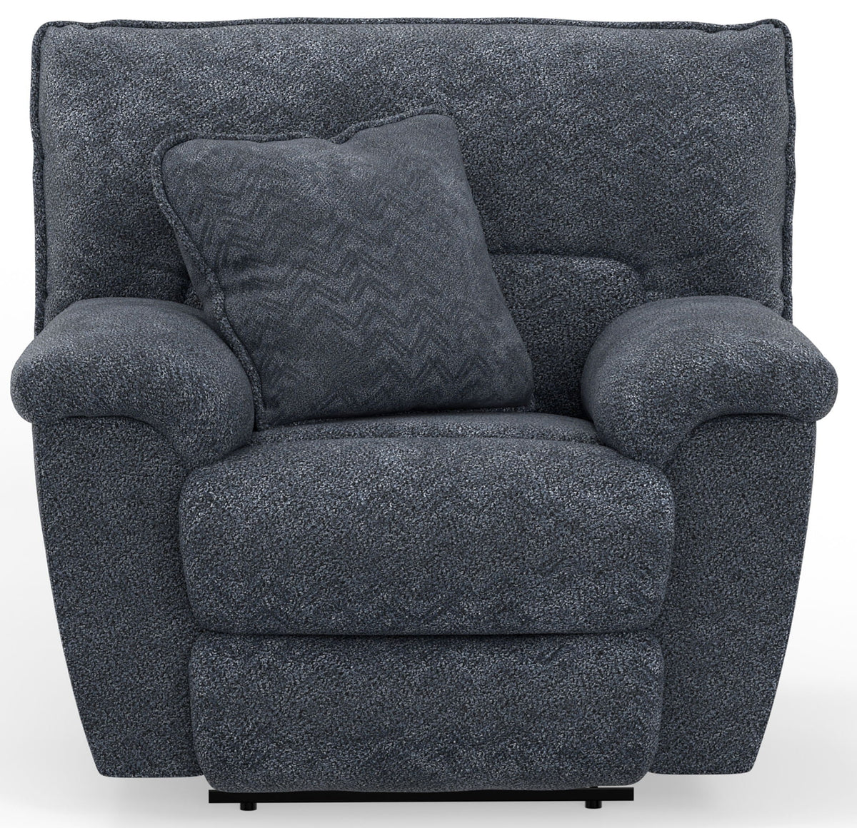 Paxon - Deep Seat Power Lay Flat Recliner With Power Adjustable Headrest - Smoke by Unique Piece Furniture