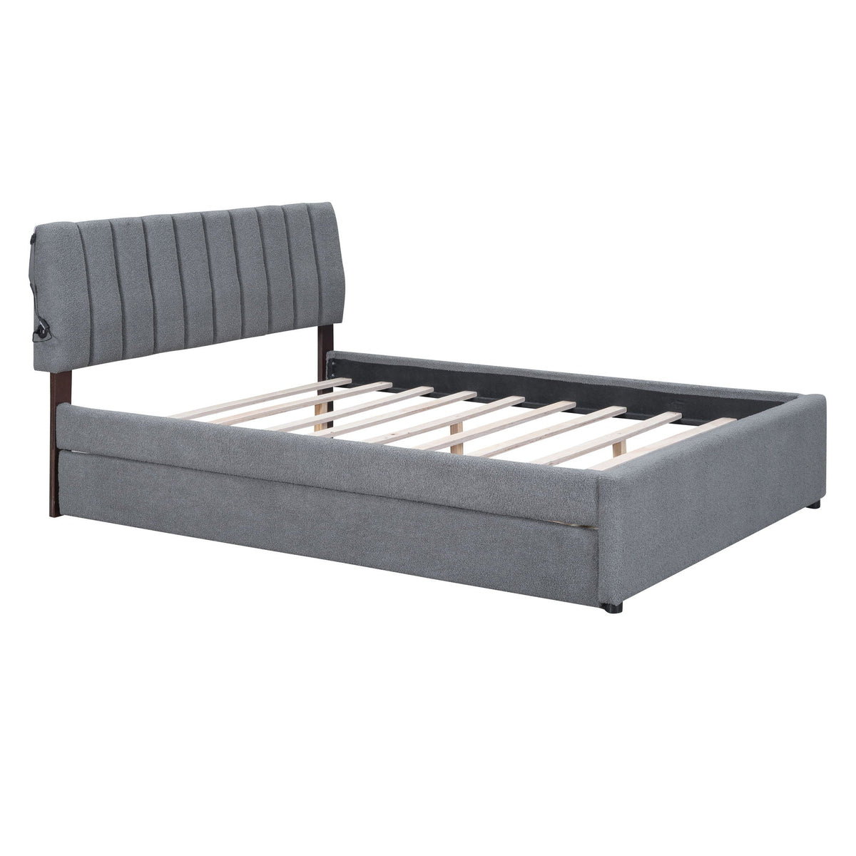 Upholstered Platform Bed With Trundle by Unique Piece Furniture