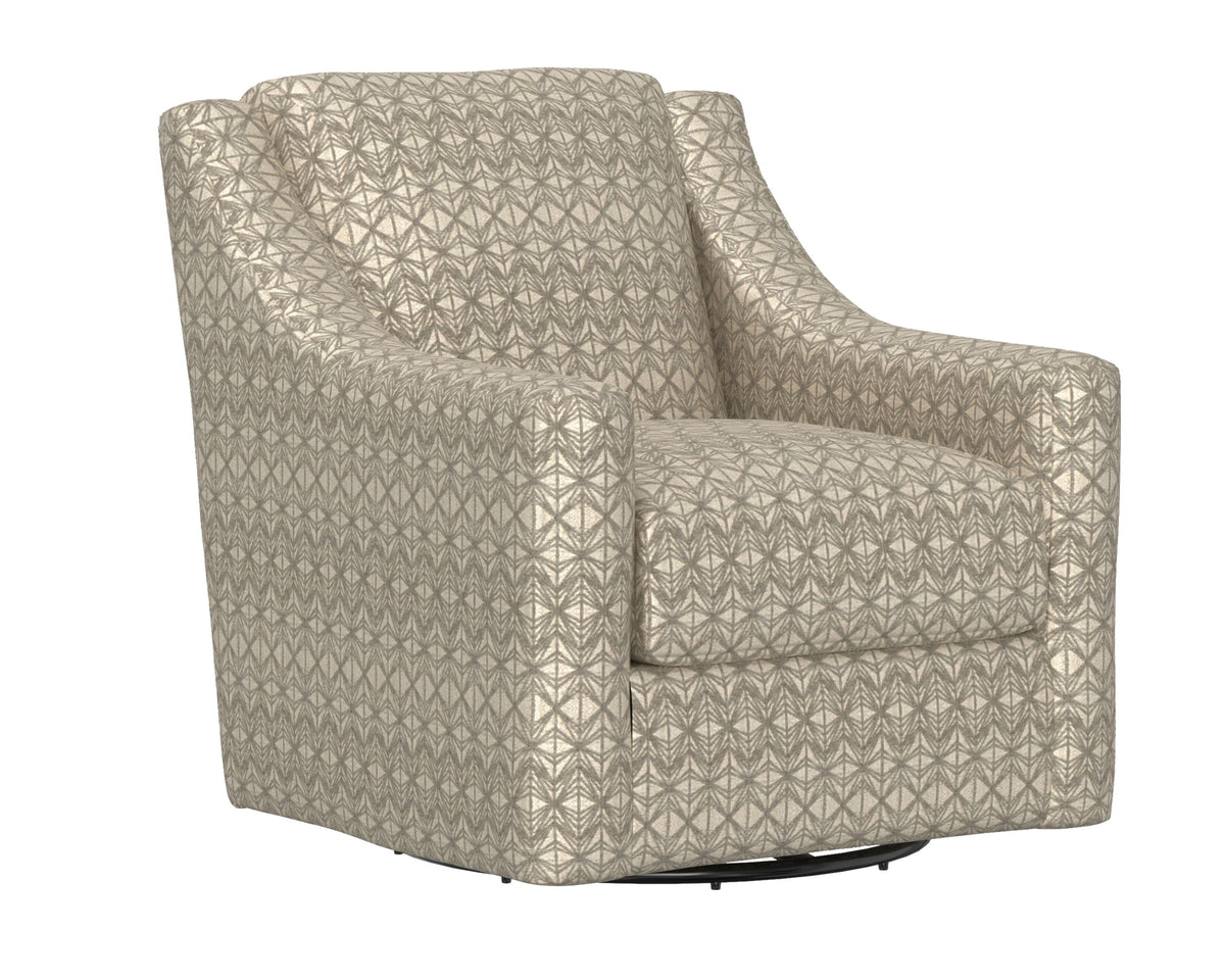 Hyde Park - Fabric Swivel Chair - Beige by Unique Piece Furniture