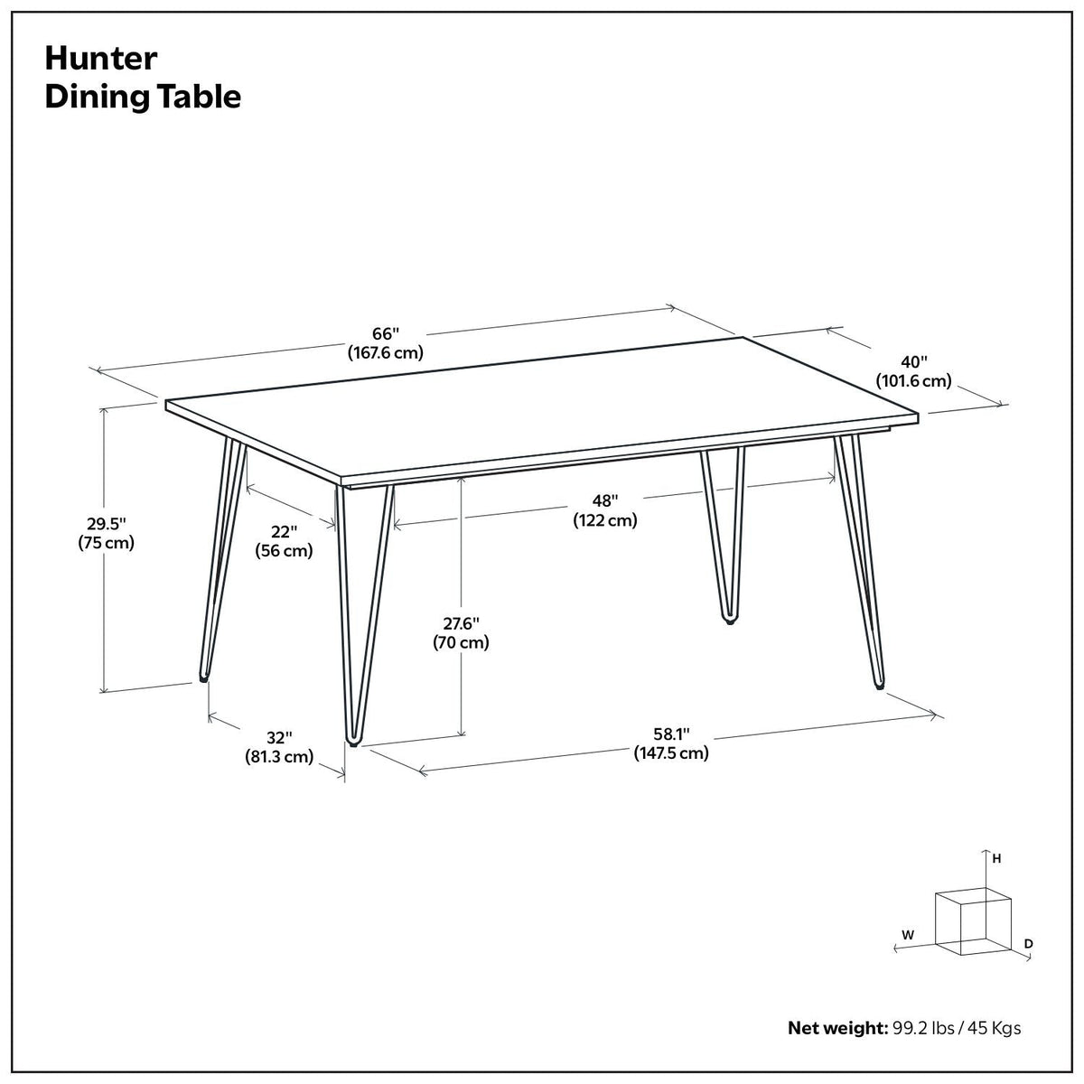 Hunter - Square Tabletop Dining Table by Unique Piece Furniture