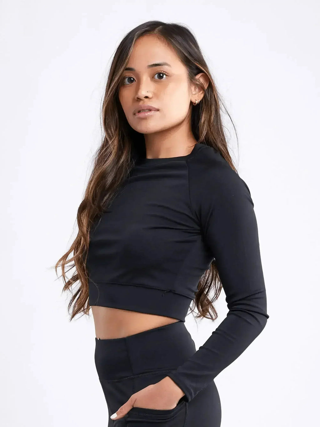 Long-Sleeve Crop Top by Femstylo