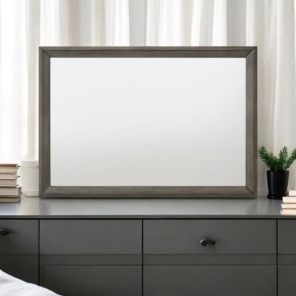 Escher - Mirror - Gray / Oak by Unique Piece Furniture