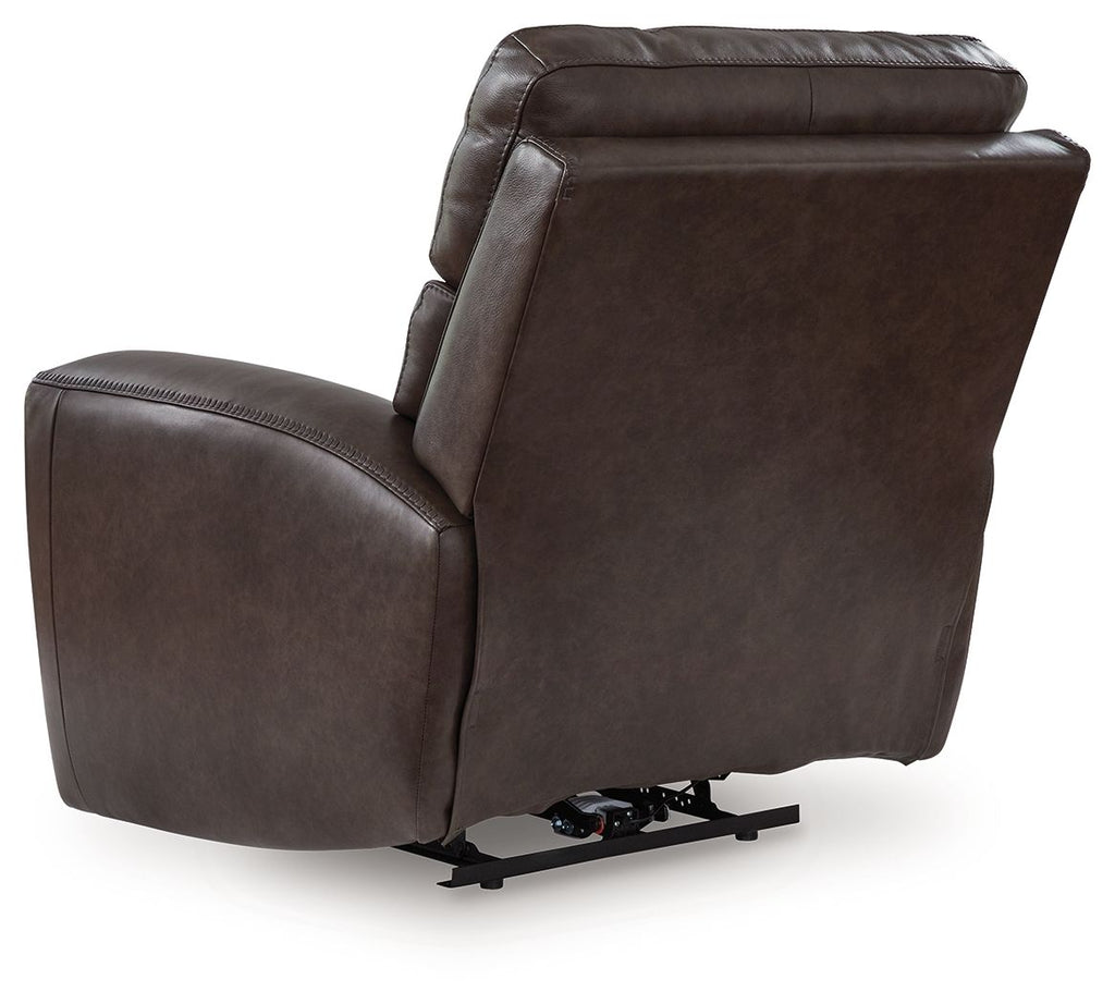 Crossplex - Power Recliner / Adjustable Headrest - Smoke by Unique Piece Furniture