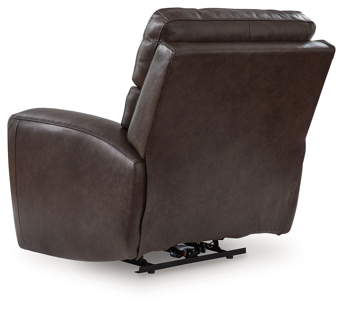 Crossplex - Power Recliner / Adjustable Headrest - Smoke by Unique Piece Furniture
