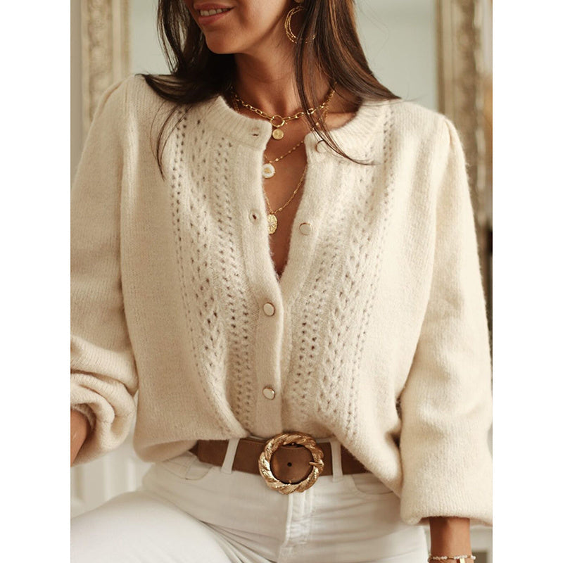 Women’s button down cardigan sweater by FitiqueFit