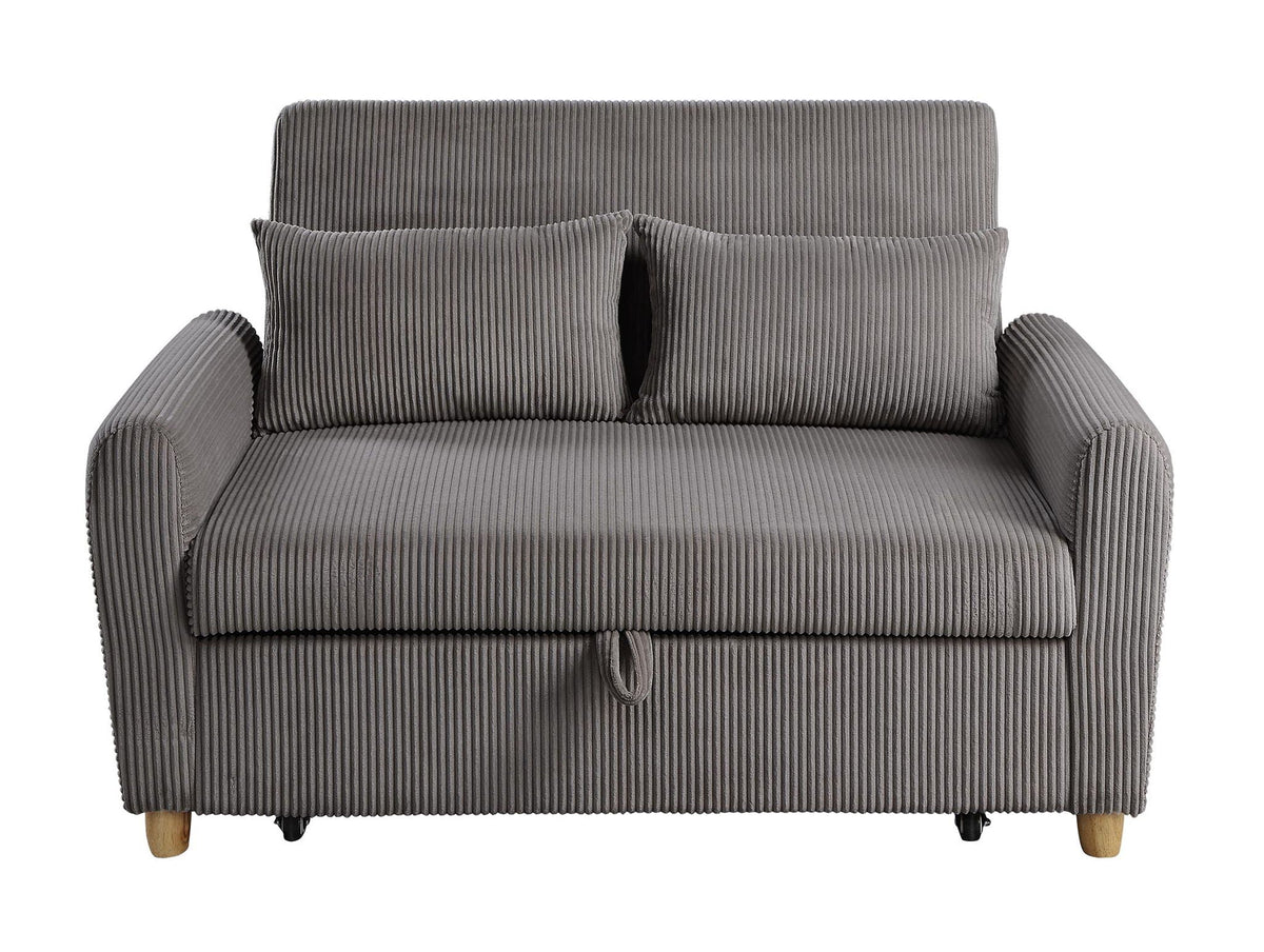 Justine - Convertible Sleeper Loveseat - Brown by Unique Piece Furniture