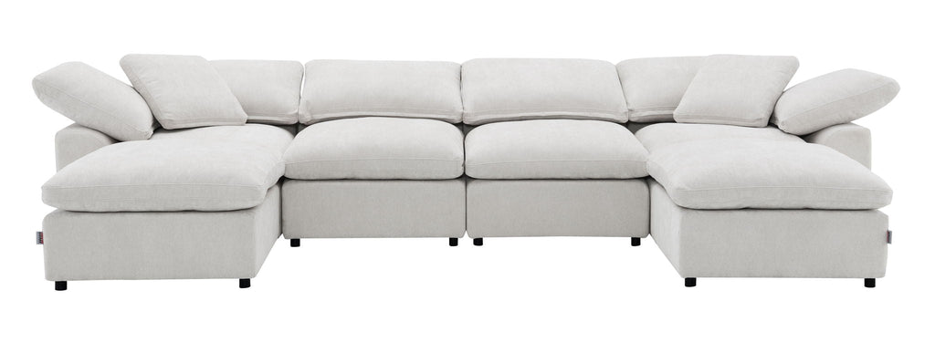 Naveen - Modular Sectional With Ottoman by Unique Piece Furniture