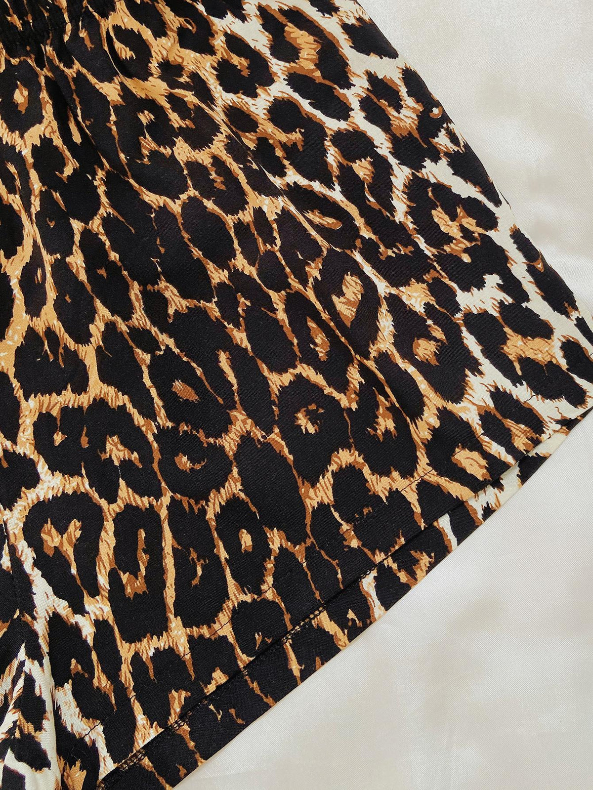 Leopard Lip Graphic Top and Shorts Lounge Set by Wild and Free Boutique