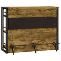 Renaldi 3-shelf Home Bar Wine Cabinet Rustic Nutmeg by Unique Piece Furniture