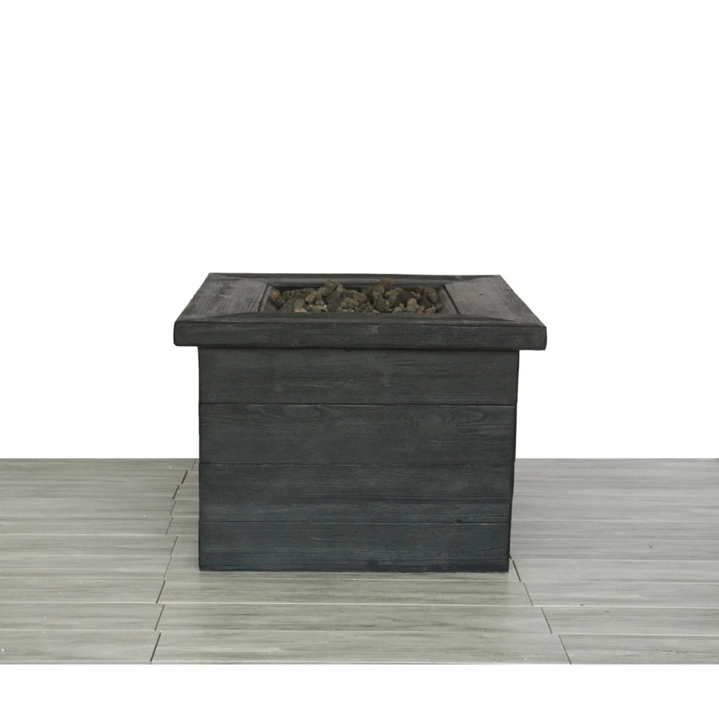 Fiber Reinforced Propane / Natural Gas, Fire Pit Table - Charcoal by Unique Piece Furniture