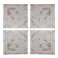 Distressed Wooden Square Wall Panels (Set of 4) - White by Unique Piece Furniture
