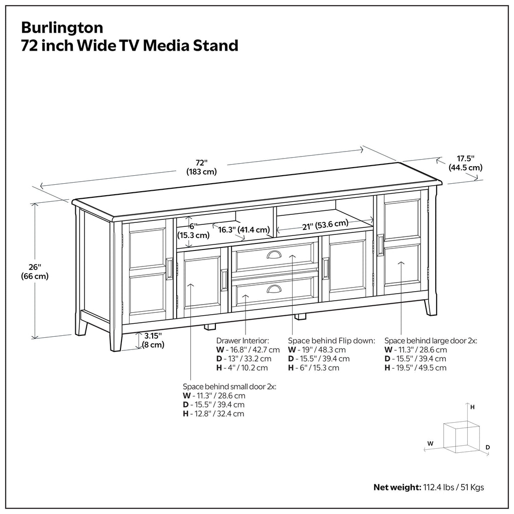 Burlington - TV Media Stand by Unique Piece Furniture