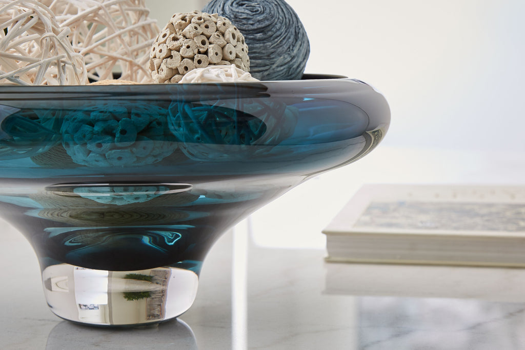 Vallborough - Bowl - Teal Blue by Unique Piece Furniture