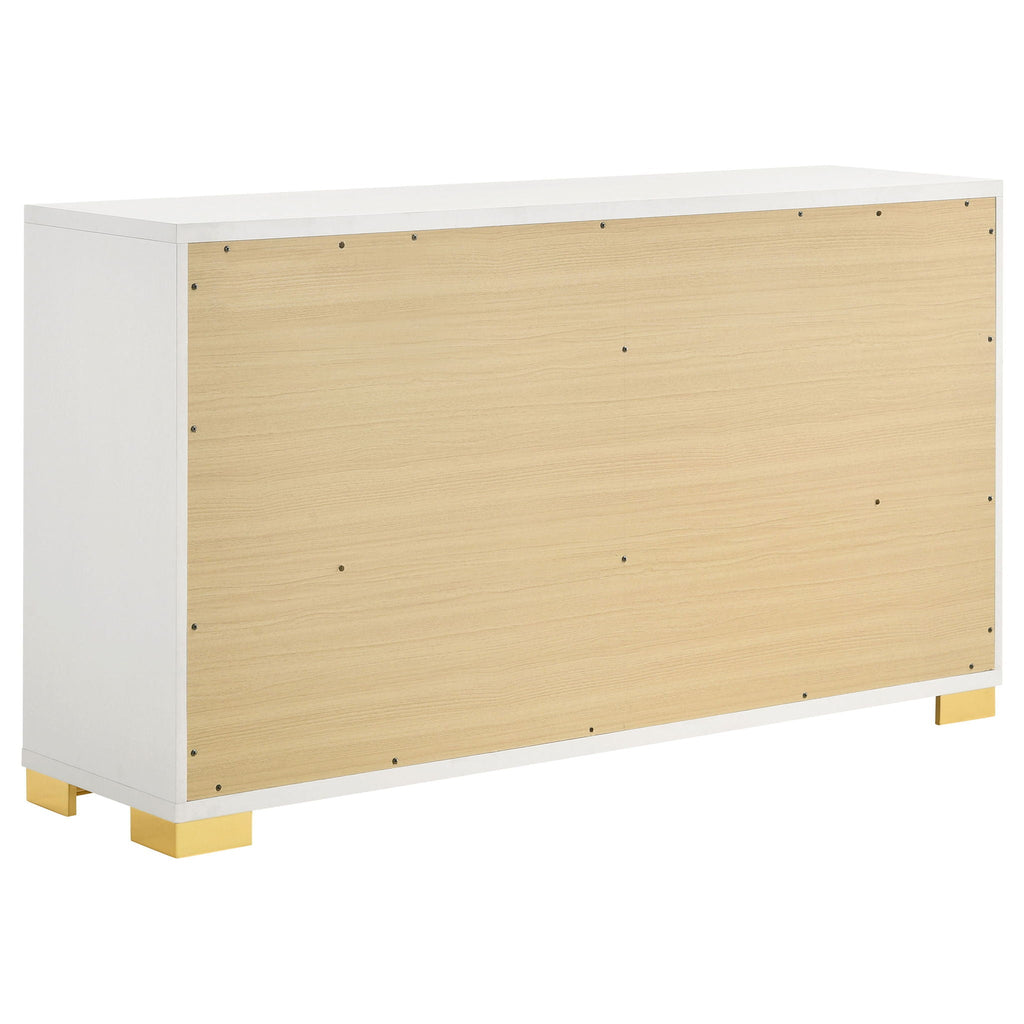 Marceline 6-drawer Dresser White by Unique Piece Furniture