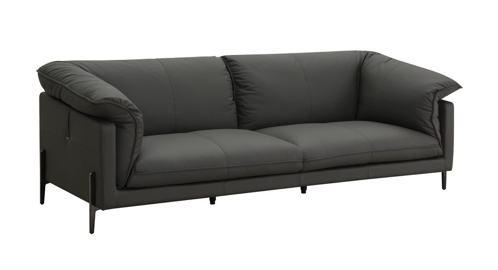 Tadi - Top Grain Leather Sofa - Black by Unique Piece Furniture