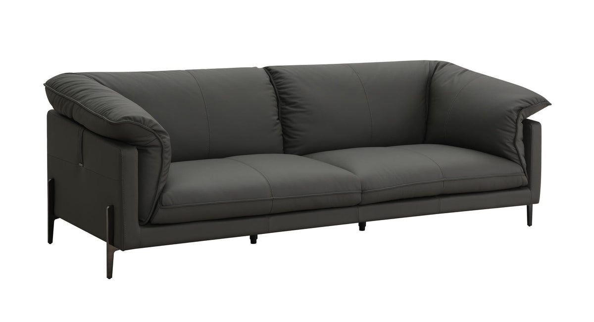 Tadi - Top Grain Leather Sofa - Black by Unique Piece Furniture