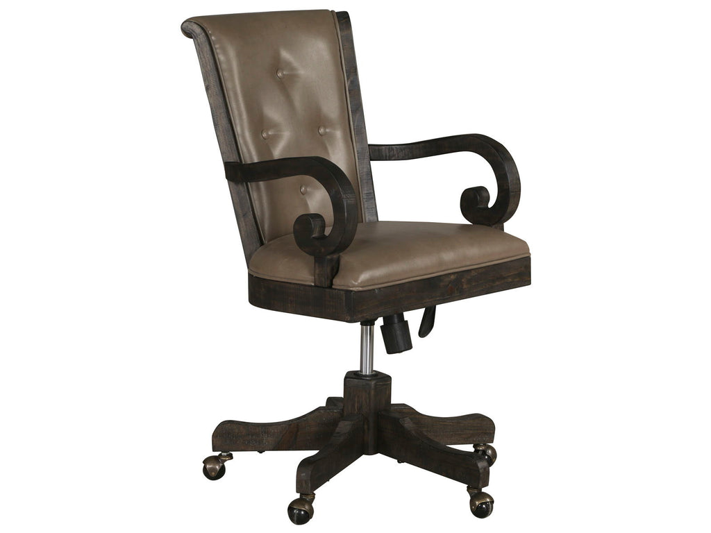 Bellamy - Fully Upholstered Desk Chair - Peppercorn by Unique Piece Furniture