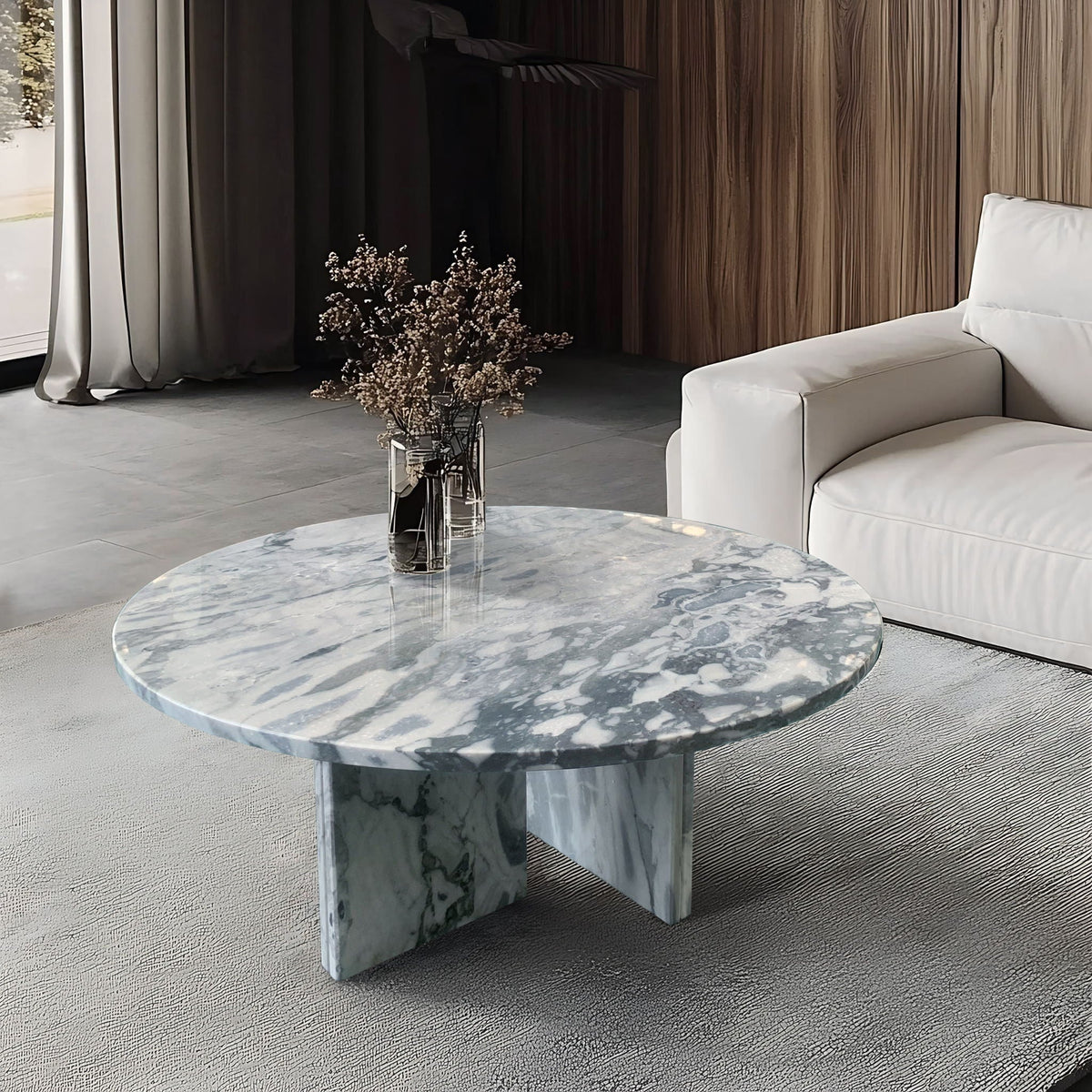 Luxury Coffee Table With Unique Veining, Unique Stone Design by Unique Piece Furniture