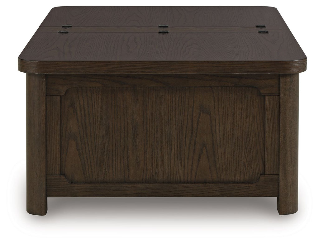 Breckington - Cocktail Table With Storage - Dark Brown by Unique Piece Furniture