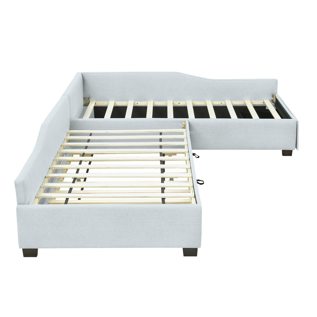 Upholstered Double Daybed With Trundle And Drawer by Unique Piece Furniture