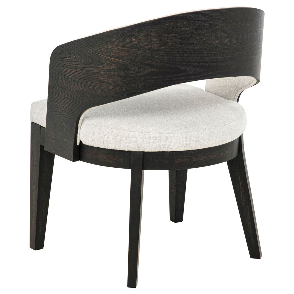 Leandro Upholstered Dining Arm Chair Cream (Set of 2) by Unique Piece Furniture