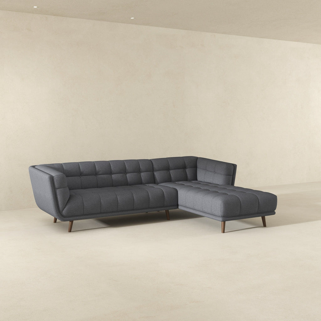 Addison - L Shape Sectional Sofa Tufted by Unique Piece Furniture