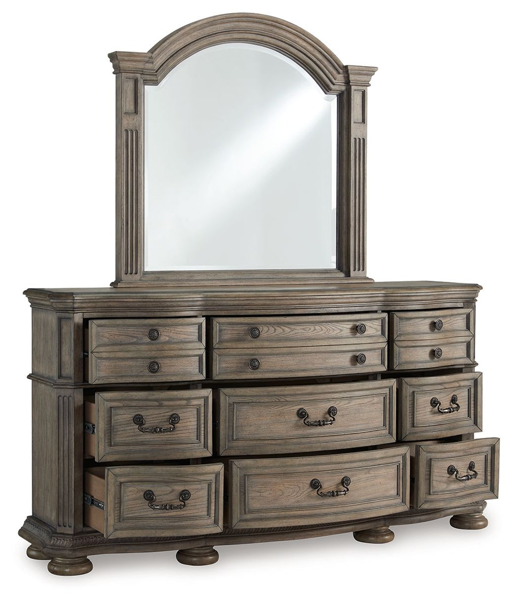 Ardenfield - Dresser And Mirror - Light Brown by Unique Piece Furniture