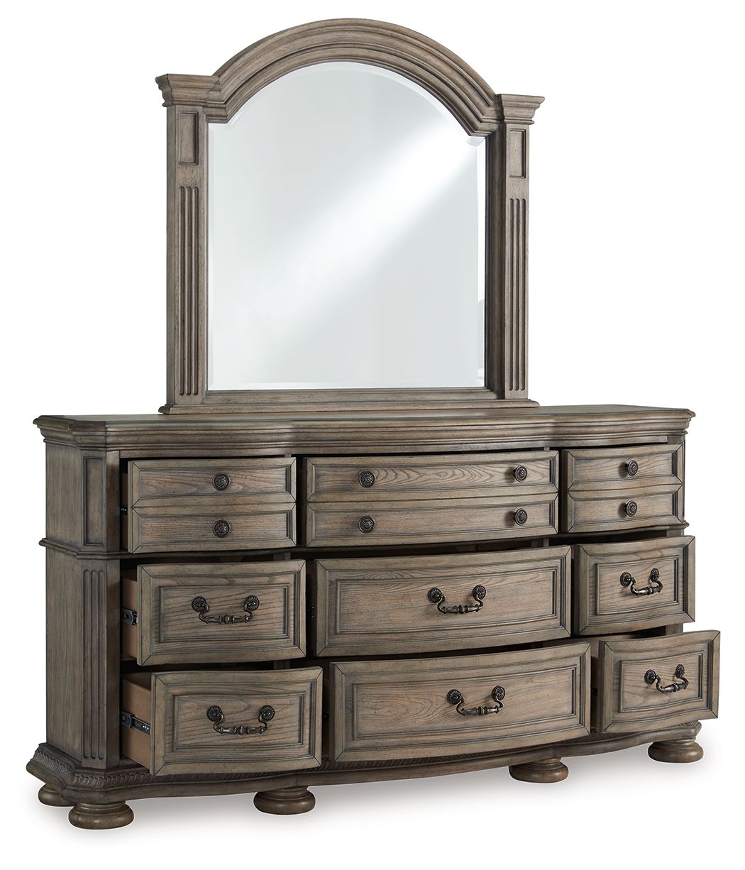 Ardenfield - Dresser And Mirror - Light Brown by Unique Piece Furniture