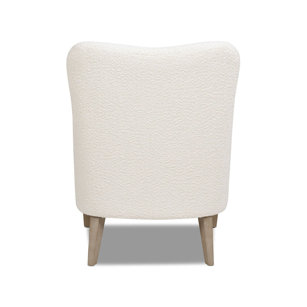 Nimbus - Curved Accent Chair - Ivory White by Unique Piece Furniture