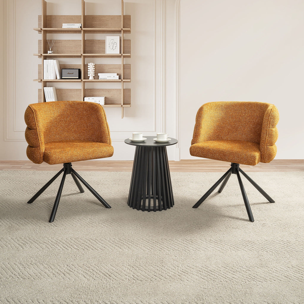 270 Degree Swivel Upholstered Desk Chairs (Set of 2) by Unique Piece Furniture