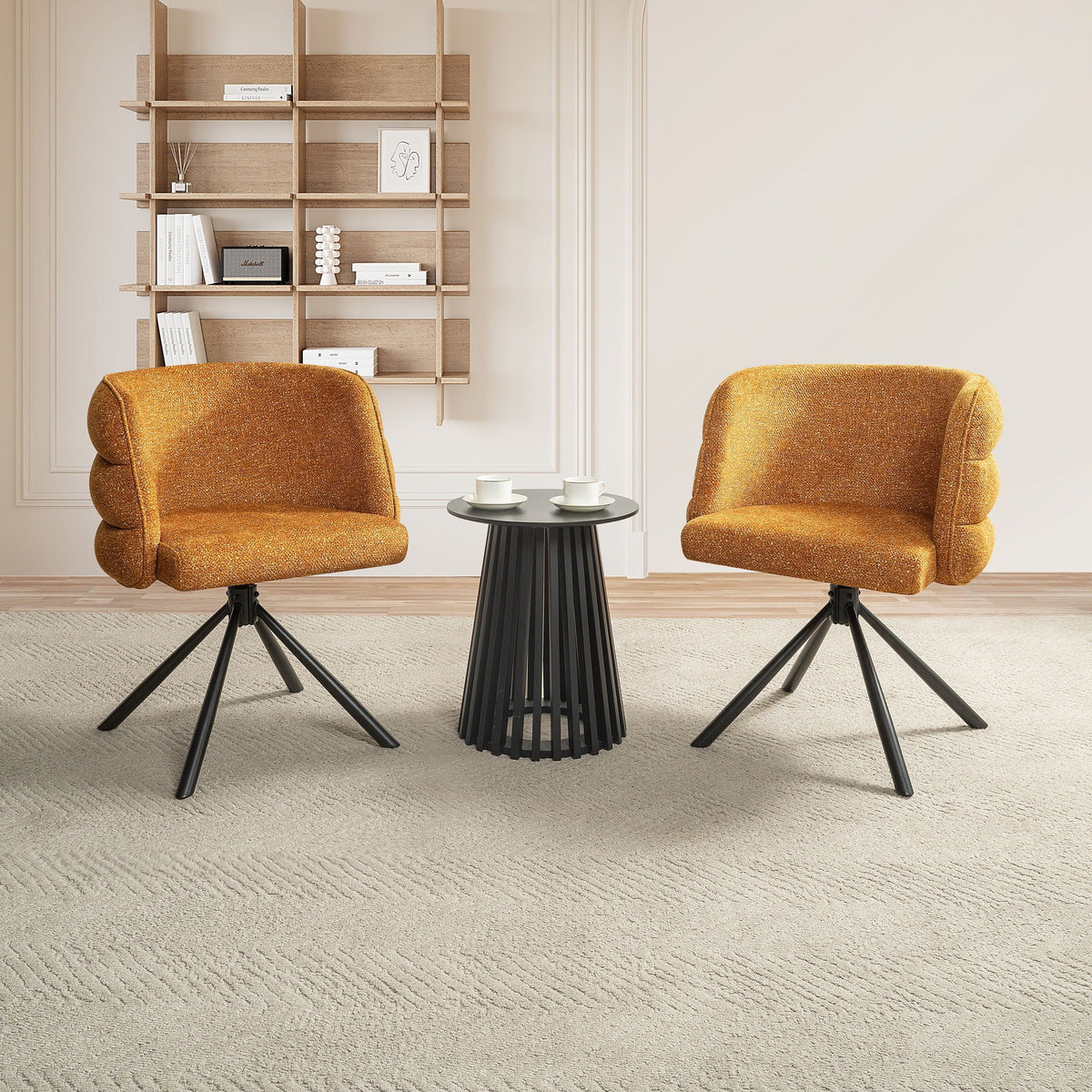 270 Degree Swivel Upholstered Desk Chairs (Set of 2) by Unique Piece Furniture